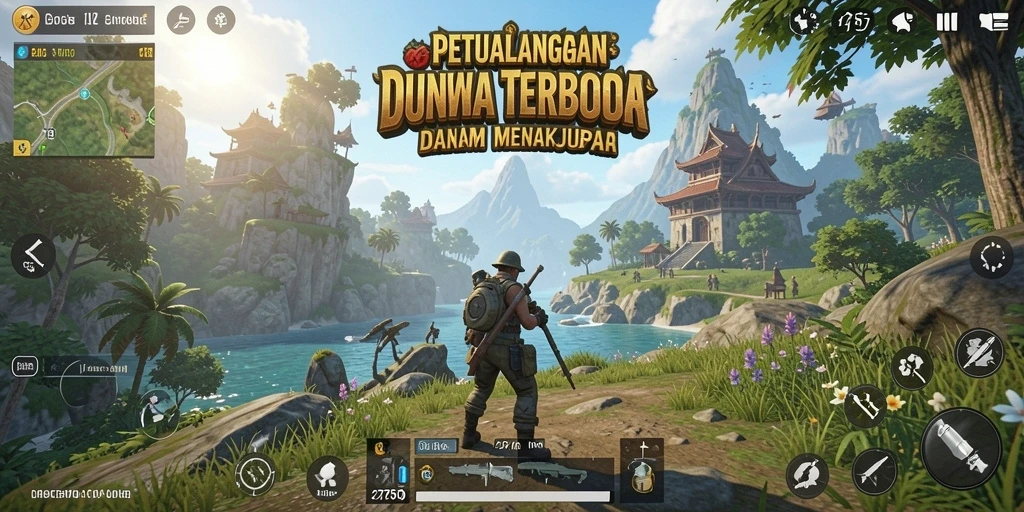 Screenshot gameplay Open World yang menampilkan petualangan mendebarkan.