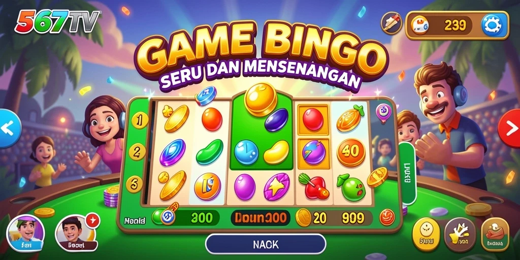 Tampilan gameplay 567TV yang menarik dengan suasana Bingo yang seru.
