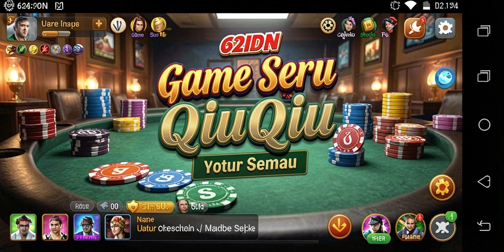Screenshot gameplay QiuQiu yang seru di 62IDN.