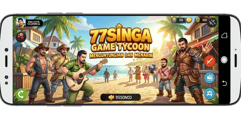 Screenshot gameplay 77SINGA menampilkan pengalaman Tycoon yang seru.
