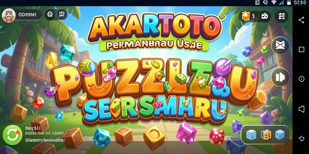 Tampilan gameplay AKARTOTO yang menantang dan menarik.