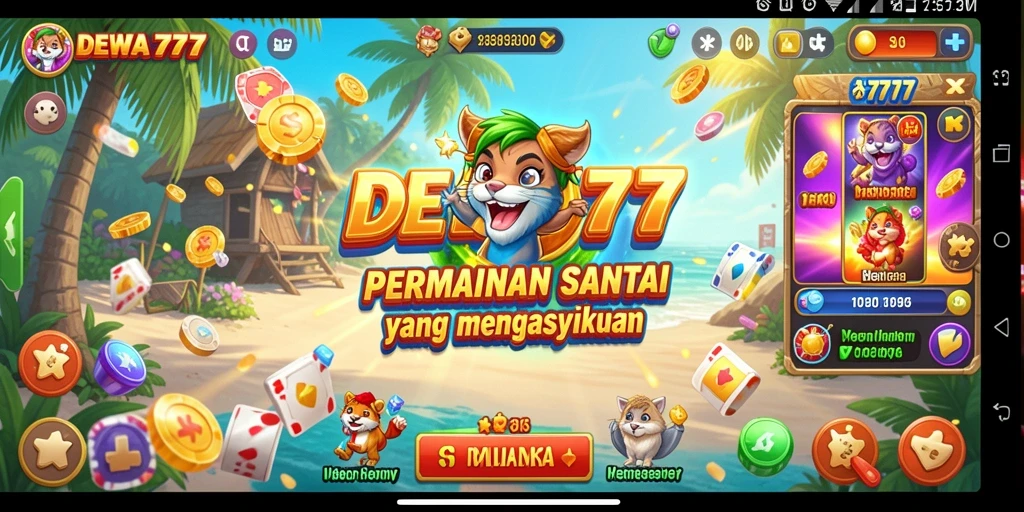 Tampilan gameplay seru dari DEWA777 yang penuh warna.