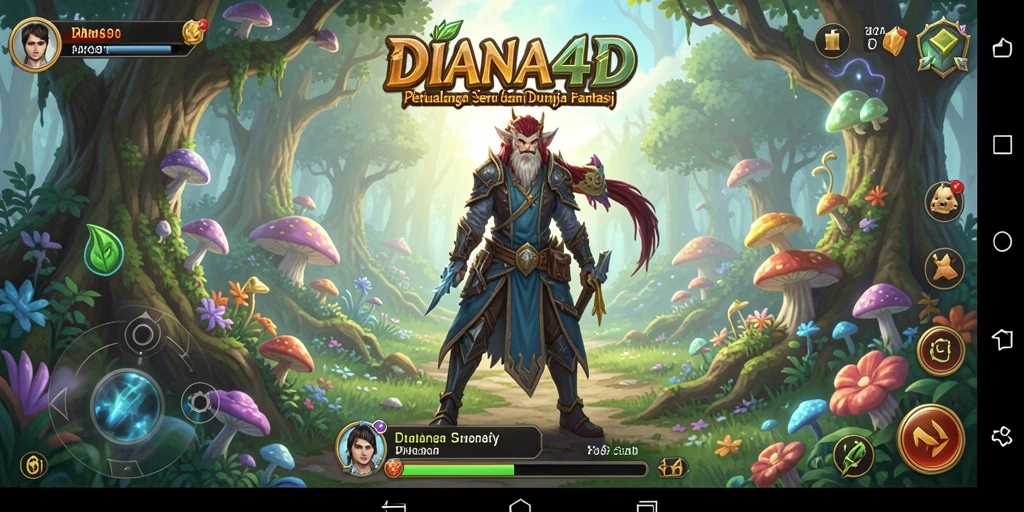 Tampilan gameplay DIANA4D yang menakjubkan dalam dunia petualangan.