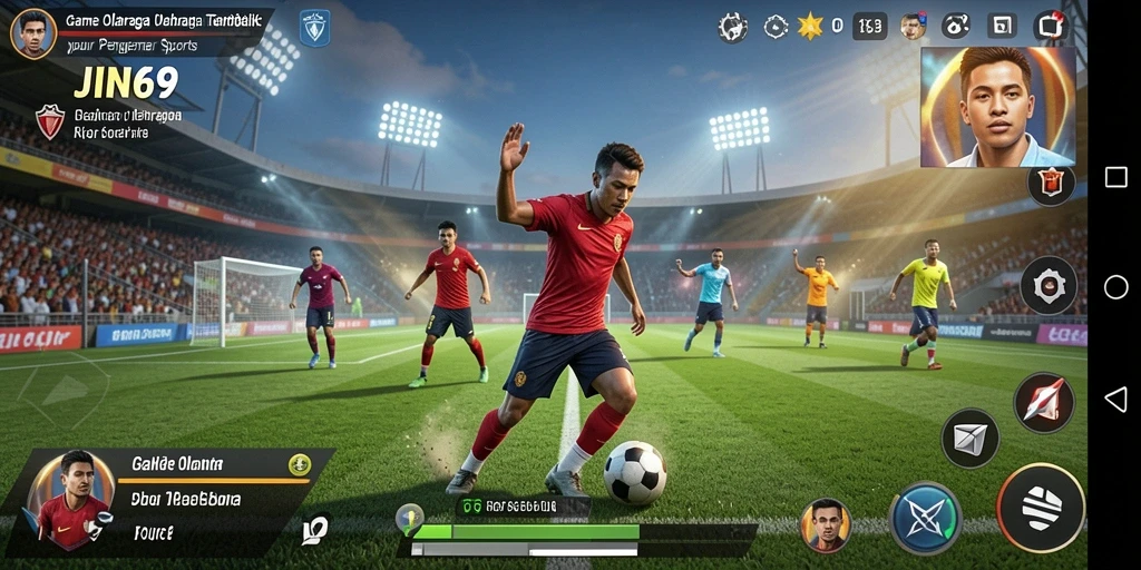 Tampilan grafis menakjubkan dari gameplay JIN69 yang penuh aksi.