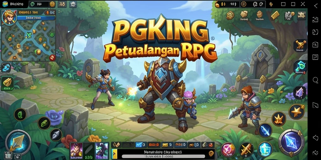 Screenshot PGKING menampilkan aksi gameplay RPG yang mendebarkan.