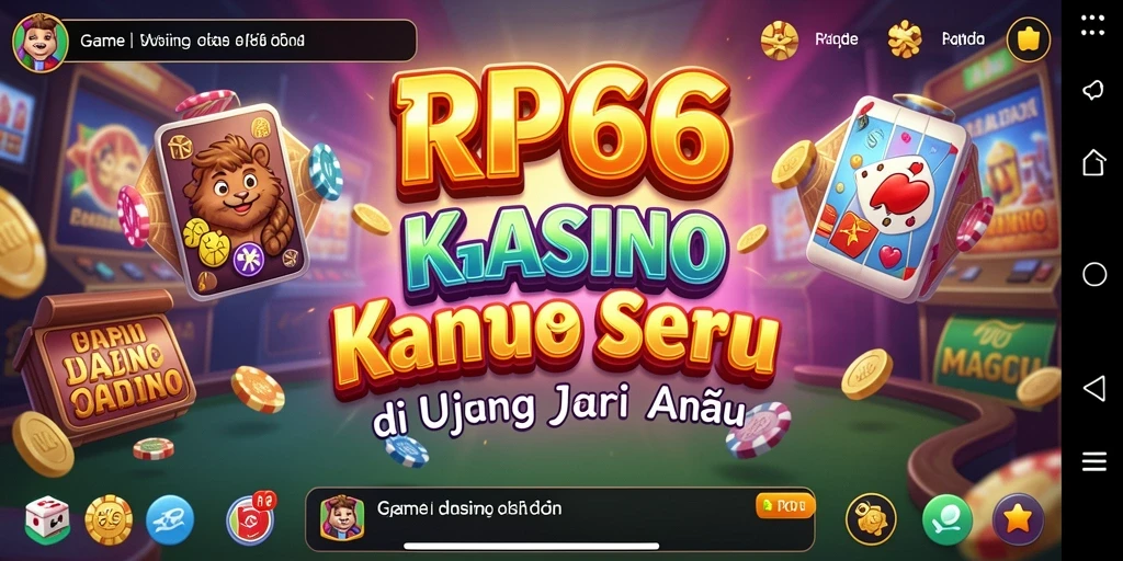 Screenshot utama RP66 menampilkan gameplay Kasino yang mendebarkan.