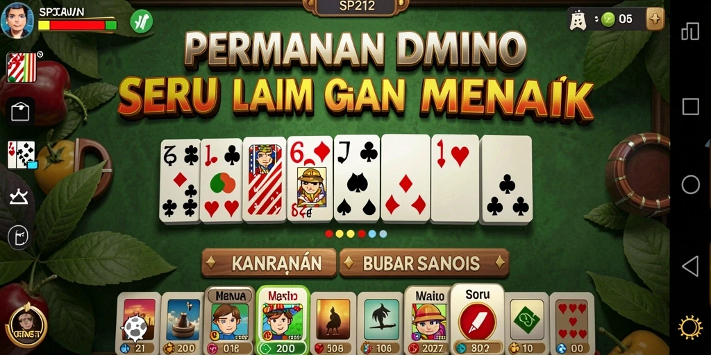 Tampilan gameplay Domino yang menarik dan interaktif.