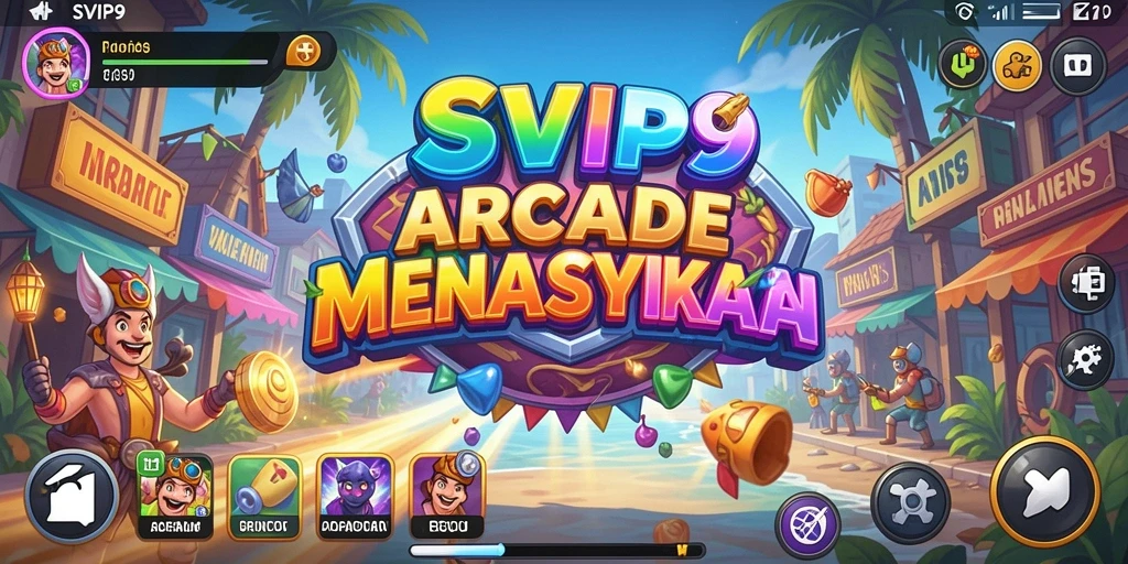 Tangkapan layar gameplay SVIP9 yang menampilkan keseruan permainan arcade.